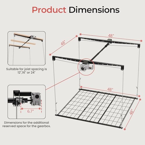 Motorized-Garage-Ceiling-Storage-Racks-with-Remote-Control-4x4-FT-Overhead-Garage-Storage-Rack-Heavy-Duty-Lift-Storage-System-Space-Saving-Hanging-Shelves-250-Lbs-Capacity