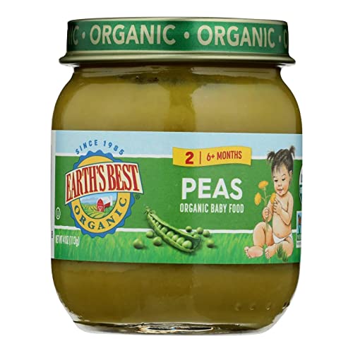 EARTHS BEST ORGANIC FROM 6 MONTHS PEAS BABY FOOD PLASTIC ...