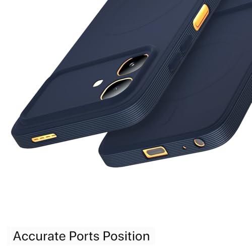 Image of Pikkme Back Cover for Infinix Smart 20 Soft Matte Silicone Mag-Safe Design (Mag-Safe Not Support) Camera Protection | Slim Fit Bumper Cover (Blue)