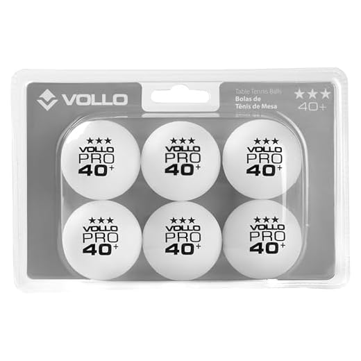 Bola de Tênis de Mesa Branca 3 Estrelas 6 Unidades Vollo