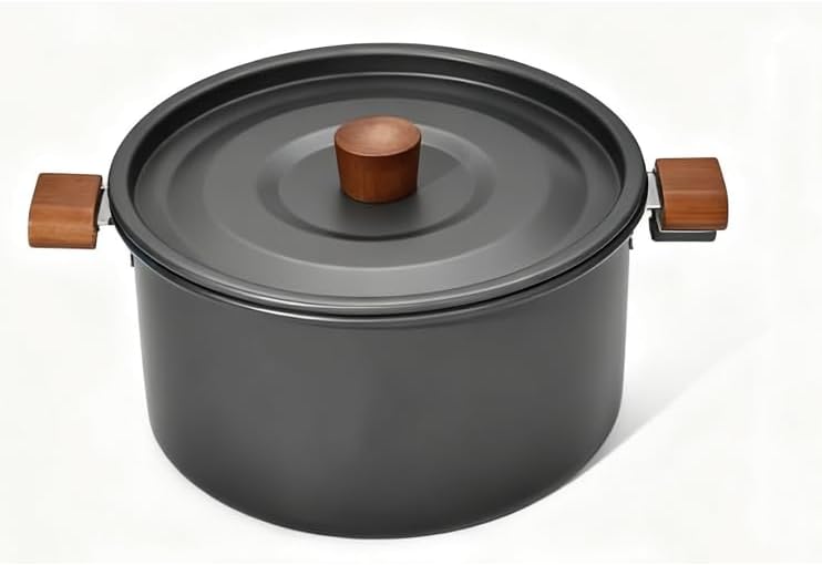 Ultralight Pot- High Efficiency Aluminum Camping and Backpacking Pot Heat-Proof Handle, Portable and Compact, Camping and picnic