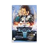 Fernando Alonso Formel-1-Fahrer-Poster (27), Kunstdruck auf 