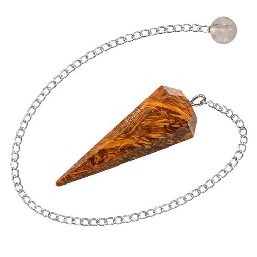 Image of Mariyam Jasper Pendulum Dowsing Tool - Natural Crystal Pendulum for Spiritual Guidance - Premium Dowser Pendulum for Accurate Divination and Energy Healing - Perfect for Energy Healing and Chakra Balancing - Handcrafted with Precision and Elegance
