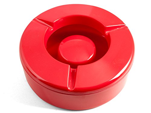 CHIO Cendrier mélaminé Coupe-Vent Rouge 12.5 Décoration d'intérieur