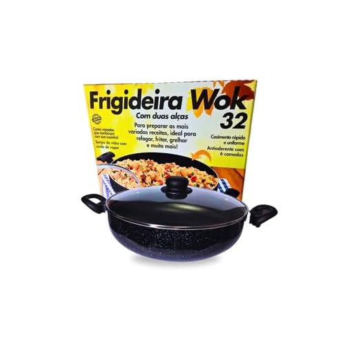 Wok 32 cm 5 Camadas com Tampa