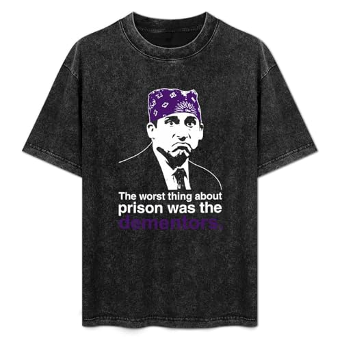 Prison Mike The Worst Thing About Prison Was The Dementor Unisex T-Shirt Cotton Men Summer Fashion Black Tee L
