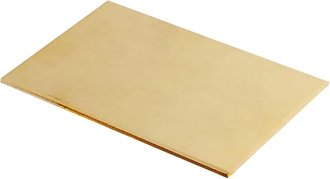 Brass Sheet 100x200mm Easy to Cut and Weld Thin Brass Metal Sheet for Hobby Craft Models Making, Thickness,0.6mm