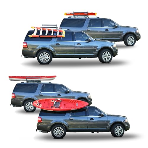 Sylvan EZLoad Retractable Roof Rack Cargo Carrier – Drop-Down Lift Assist Basket – Universal Fit for Car, Truck, & SUV