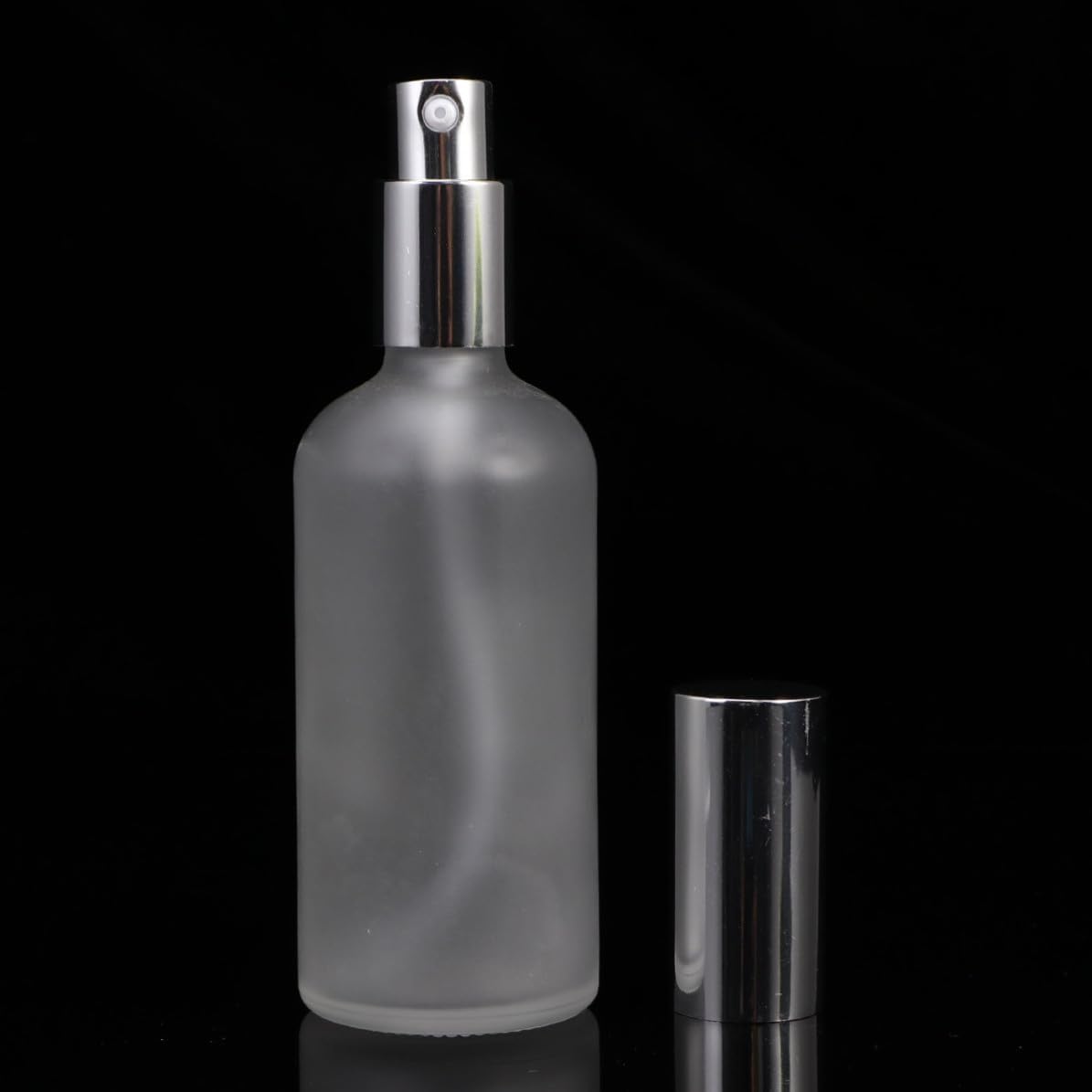 Fine Mist Spray Pump Bottles Made of Glass and Plastic 10pcs 100ml Refillable Lotion Dispenser Bottles for Travel and Camping