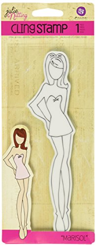 Prima Marketing Julie Nutting Mixed Media Cling Rubber Stamps, Marisol 3