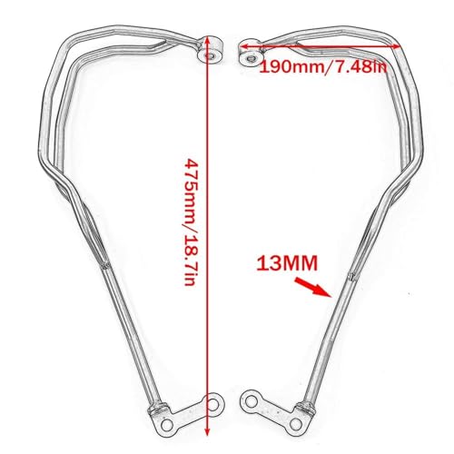 Protector de manillar R1300GS defensa protector de mano GS1300 2024 6