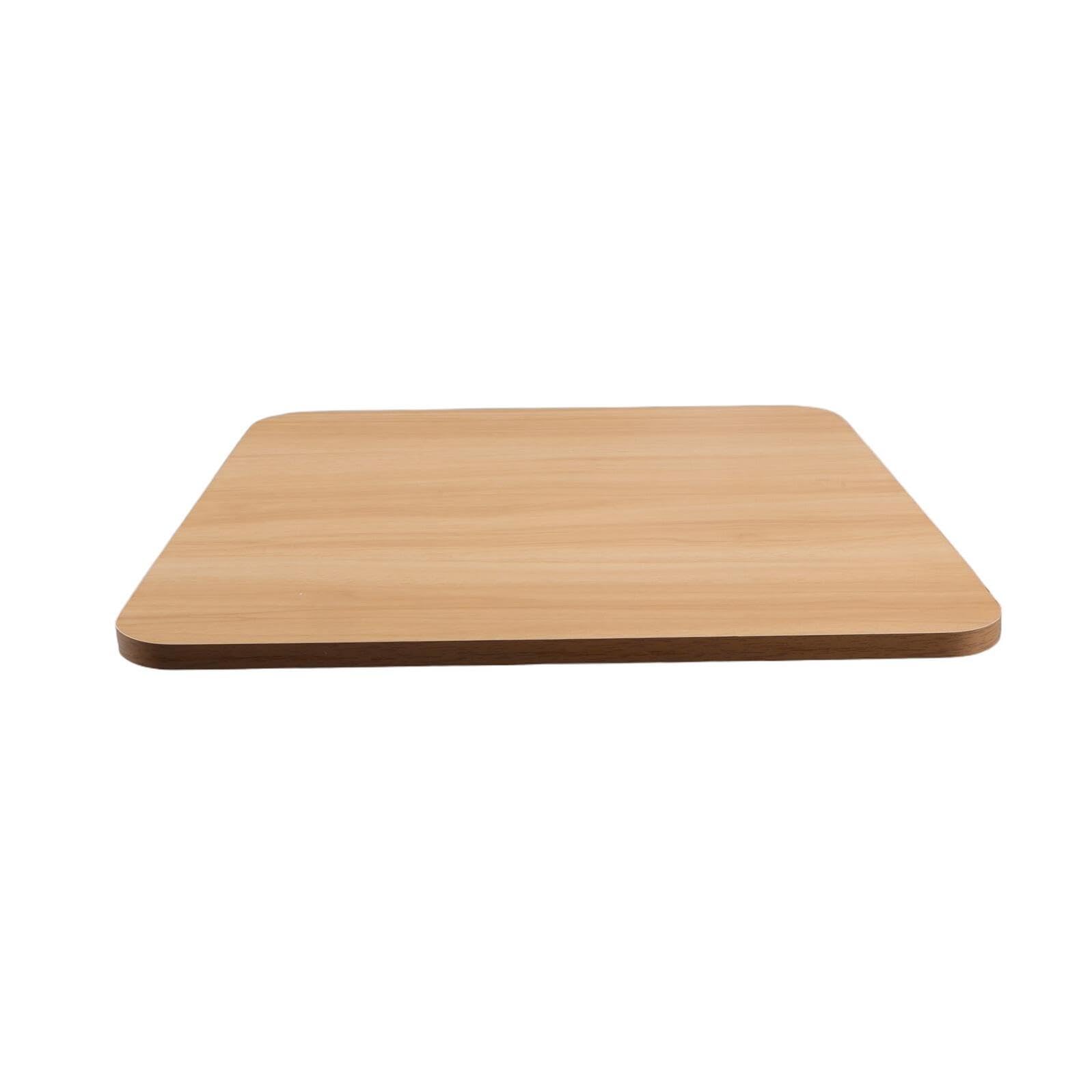 Plateau carré bois épais de remplacement noble pour bureau