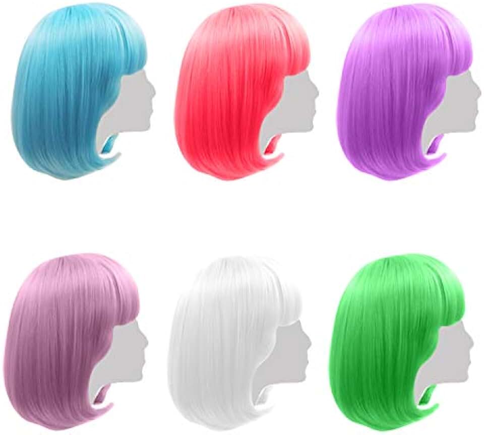 Amazon.co.uk: colorful wig