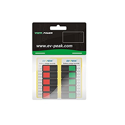 10pcs Battery Charge Indicator Slider to Keep Your Batteries Organized