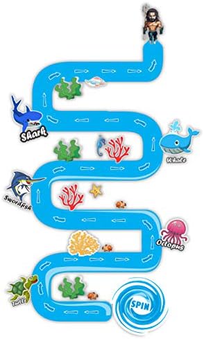 Classroom Decor Sensory Path Decals for Floor & Wall - Balance Walk, Ocean Shape Walk Path Hopscotch Floor Stickers for Boosting Gross Motor Skills image 4