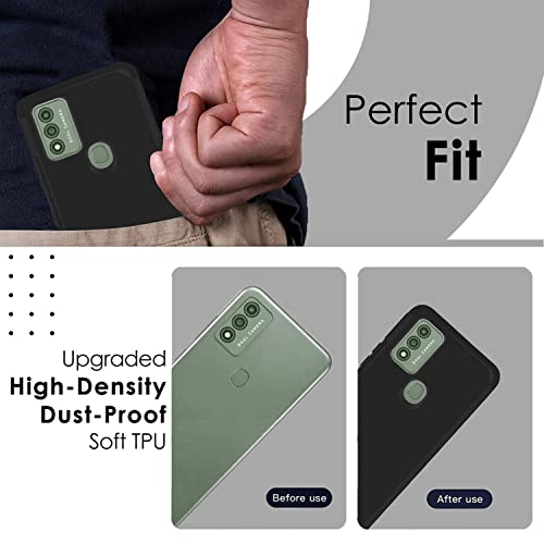 Tjs Compatible For Wiko Voix Phone Case, Dual Layer Hybrid (Magnetic Mount Friendly) Shockproof Drop Protection Impact Phone Cover Case For Wiko Voix U616At (Black) #TOP5