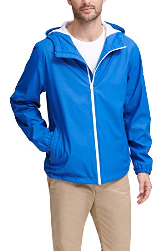 DOCKERS Men's Hooded Waterproof Rain Jacket4