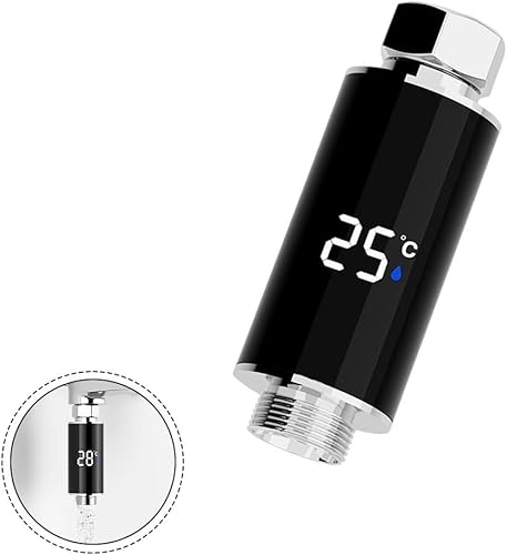 Miniatura 4 de Cabezal de ducha LED con pantalla de temperatura del agua en tiempo real, termómetro hidroeléctrico para seguridad en el baño del bebé, fácil