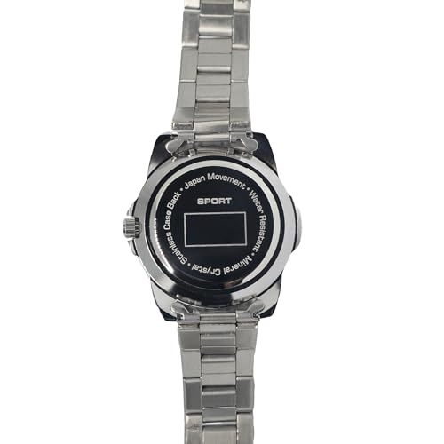 Image of SunTime Men's NCAA Team Sport Watch, 20mm Stainless Steel Strap, Reflective Shiny Dial with Date
