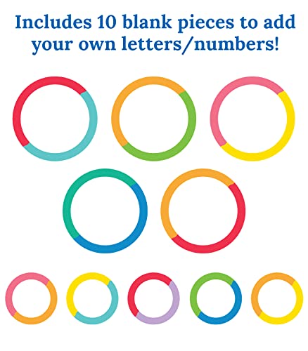 Image of Carson Dellosa 150-Piece Colorful Letter and Number Bulletin Board Decorations, Letter Cutouts for Bulletin Board, Blank, Letter and Number Cutouts for Bulletin Board, Bright Classroom Decor