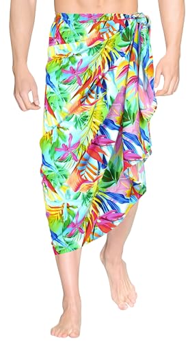 HAPPY BAY Men's Summer Swim Trunk Swimwear Beach Wrap Pareo Beachwear Sarong2