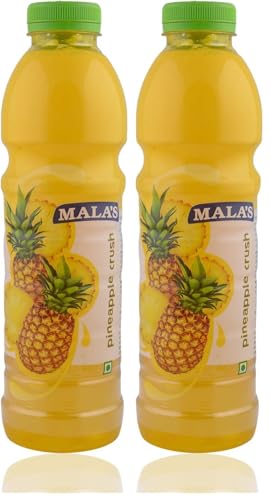 Image of Mala's Crush, Pineapple, 750 Millilitre (Pack of 2)