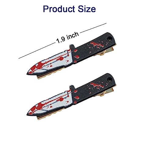 Set 5 mini pinzas para cabello estilo cuchillo negro miniatura 2
