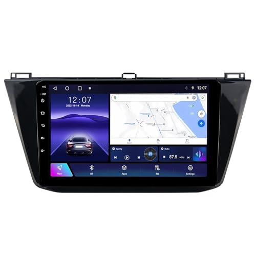 Autoradio CarPlay et Android Auto pour Tiguan 2017-2020 avec Caméra de Recul AHD