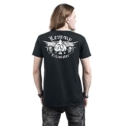 Motörhead Lemmy – Forever Homme T-Shirt Manches Courtes Noir Regular/Coupe Standard - Les Beatles, Paul McCartney, John Lennon, RIngo Starr, George Harrison Motörhead Lemmy - Forever Homme T-Shirt Manches Courtes Noir Regular/Coupe Standard – Image 7