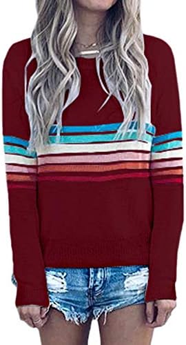 ae rainbow striped pullover sweater