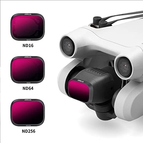 Supfoto ND Filters for DJI Mini 3/Mini 3 Pro Lens Filters Set ND16, ND64, ND256 Filters Compatible with DJI Mini 3/Mini 3 Pro Drone