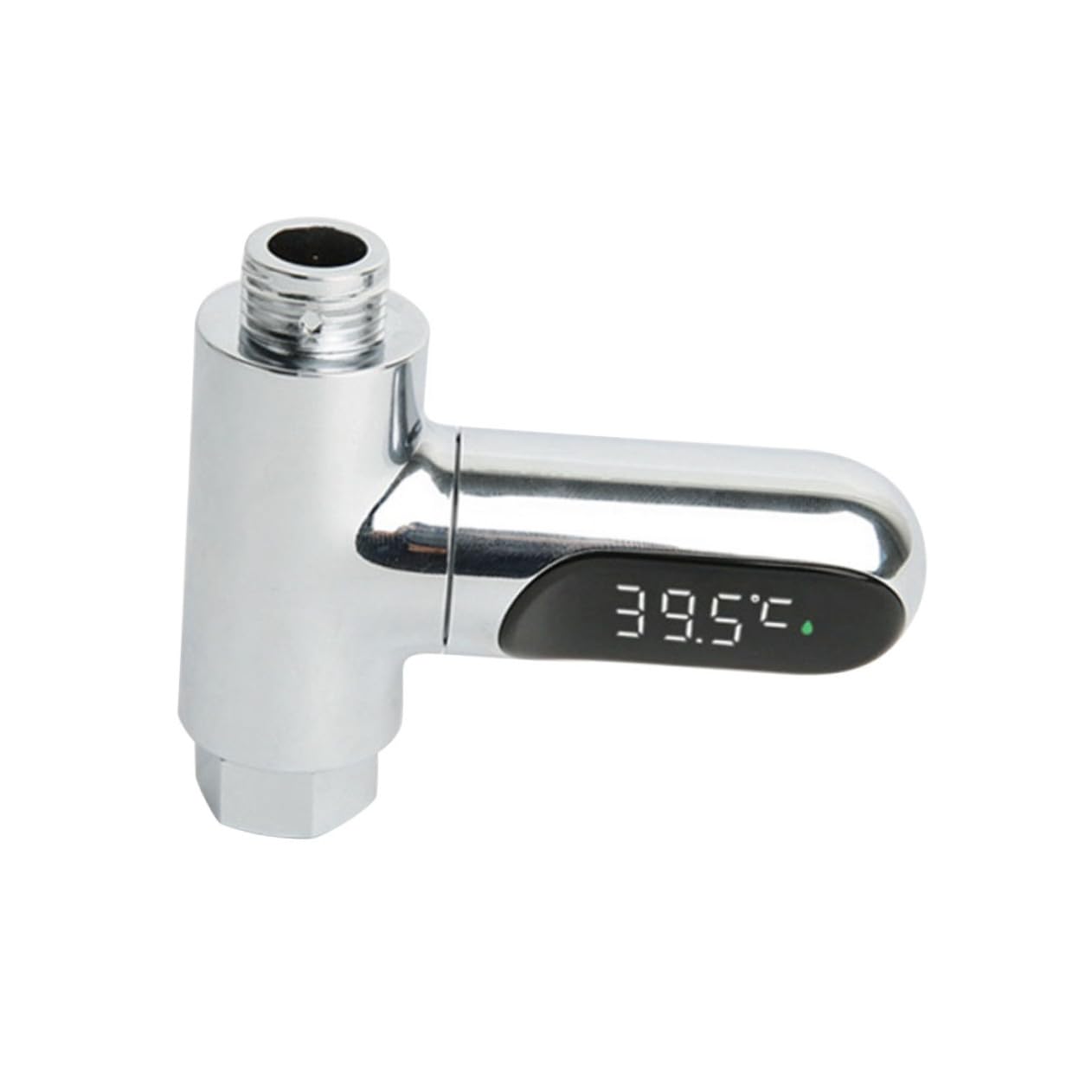LED Duschthermometer mit LED Display Drehbar Batterielos Präziser Wassertemperaturmesser für Badewanne und Dusche Einfache Installation Sicheres Material Messbereich
