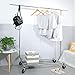 Camabel Perchero Burro Perchero de ropa con ruedas Ajustable 130-189cm Capacidad de...