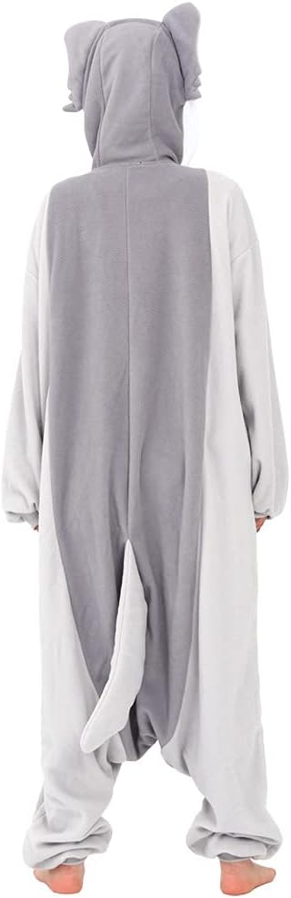 SAZAC Silver Wolf Kigurumi - Onesie Jumpsuit Halloween Costume