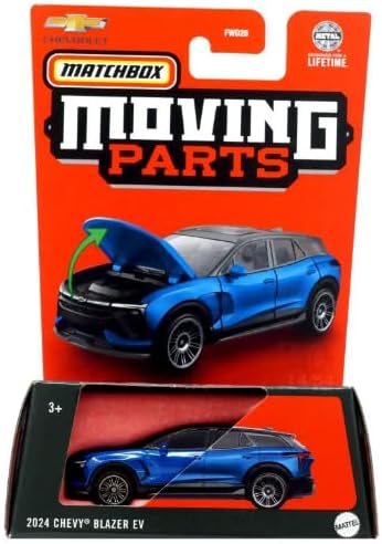 マッチボックス移動パーツシボレーブレザーEVおもちゃ車(ブルー)