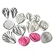 CADANIA Stampi in Silicone per Torte, Set di 5 stampi in Silicone con venature di Fiori Stampo in Silicone con venature di Rosa per la Decorazione di Torte