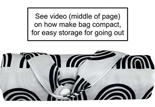 Mom & Bab Wet Bag For Baby And Swimsuit,Water & Odor Resistant, Wet Dry Bags For Diaper Bag, Wet Bag For Cloth Diapers Wet Bag (Rainbows) #TOP4