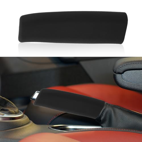 Car Handbrake Cover, Silicone Handle Grip Protector, Anti-Scratch Brake Parking Decorative Hood, Comfortable Brake Covers for Car Brake Levers, Universal for Most Cars (Black)