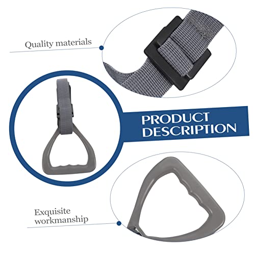 Anillas Gimnasia Fitness con Correas Ajustables Gris miniatura 3