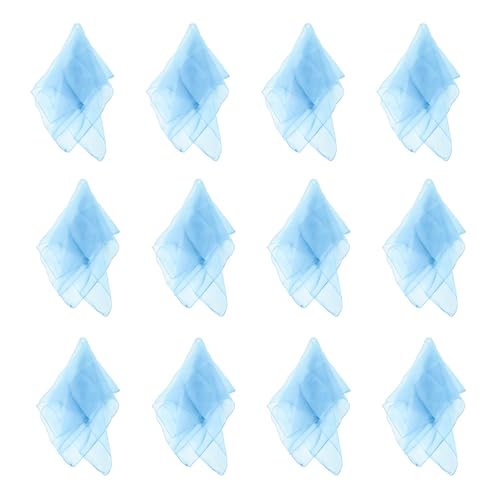 Image of Larcele 12 Pieces Juggling Dance Scarf for Performance Prop Accessory 24 x 24 inches WDSJ-02