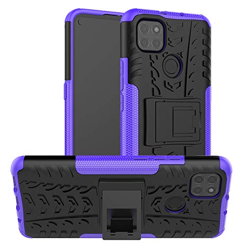 Wuzixi Funda para Motorola Moto G9 Power. Motorola Moto G9 Power Funda Duradera, Funda de PC+TPU. Funda para Smartphone Motorola Moto G9 Power.Púrpura