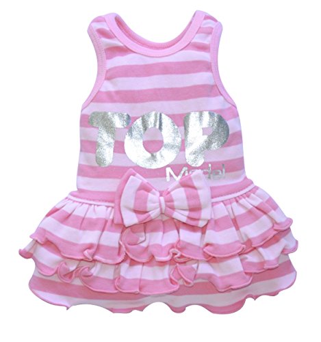 Doggydolly Vestitino per Cani in Cotone, Rigato