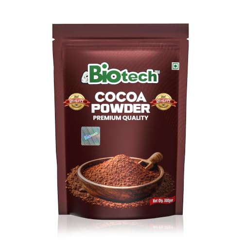 Image of Premium Quality Cocoa Powder 500g - Pure Unsweetened Rich Dark Chocolate Powder for Baking Cakes, Brownies, Cookies, Hot Chocolate, Shakes & Desserts
