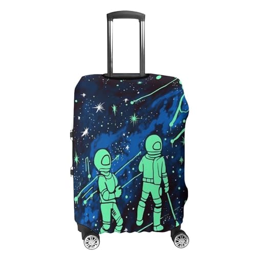 Glow In The Dark Luggage Cover, Washable Elastic Suitcase Cover Protector Fit 18-32 Inch Luggage4
