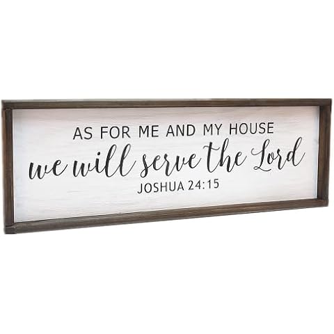 Lavender Inspired As For Me and My House We Will Serve the Lord-Farmhouse Wall Decor Cover