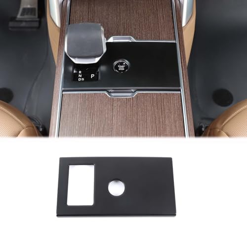 Heutamo Central Control Gear Shift Panel Trim Cover Compatible with Land Rover Range Rover Vogue 2024 2025 2026 Accessories, Gear Shift Control Anti-Scratch Panel Decorative Cover (Matt Black) by Heutamo - Used condition - US$41.45