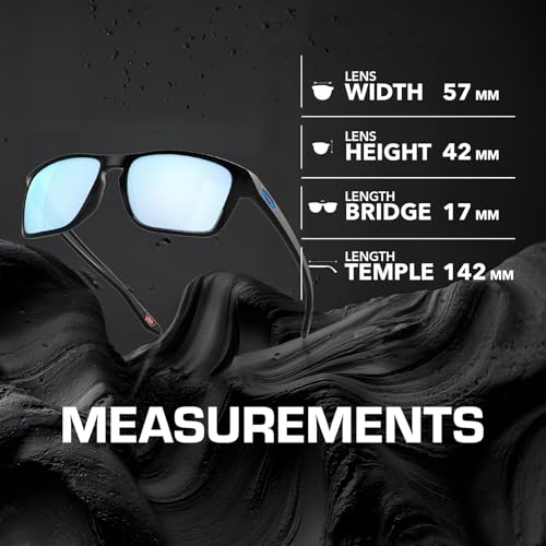 Image of Oakley SYLAS OO9448 Sunglasses MATTE BLACK Frame with PRIZM DEEP WATER POLARIZED Lenses With Official Eyewear Kit