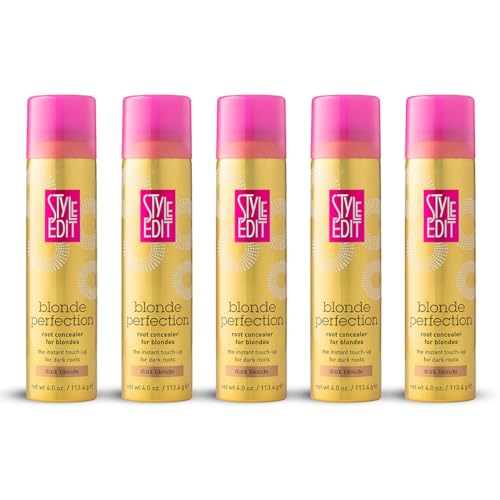 Image of Style Edit Root Touch Up Spray | Temporary Hair Color for Gray Roots and Thinning Hair | Salon-Quality, Transfer-Resistant Hair Concealer | Dark Blonde, 4 oz