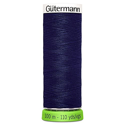 Gutermann 723860 310 Sew All 100% Recycled Polyester Thread 100mtr, OSFA, Navy