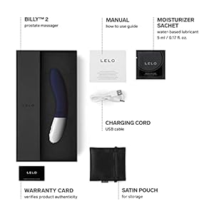 LELO BILLY 2, Estimulador Prostático, Más que un Simple Consolador Masculino, el Masajeador de Próstata y Juguete Sexual Anal Más Fácil de Usar, Deep Blue